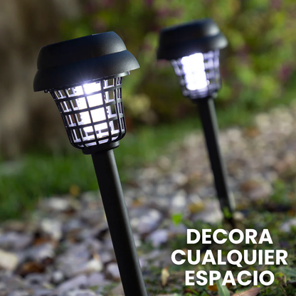 SolarKiller: Lámpara solar antimosquitos 3 en 1