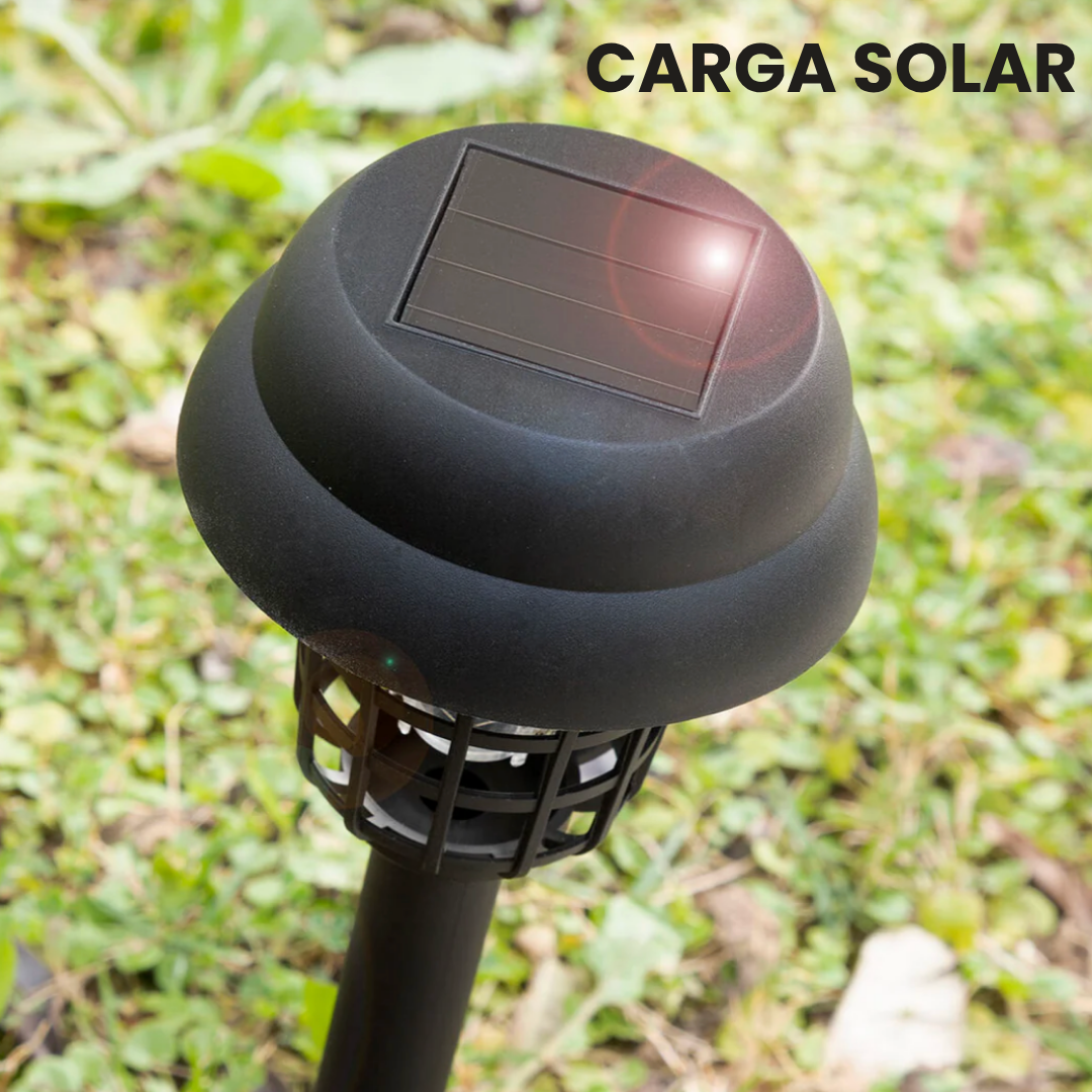 SolarKiller: Lámpara solar antimosquitos 3 en 1