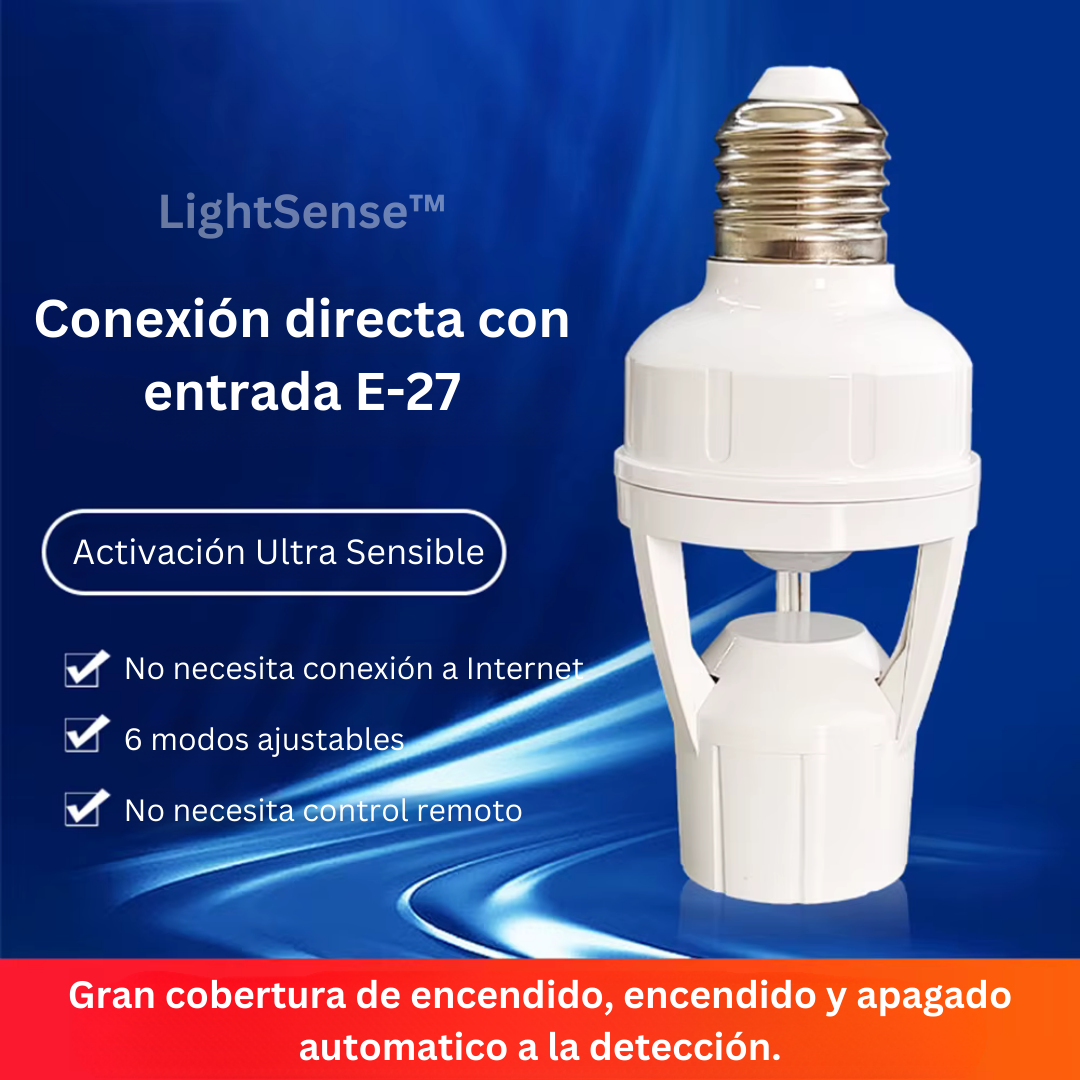 LightSense: Portalámparas con Sensor de Movimiento