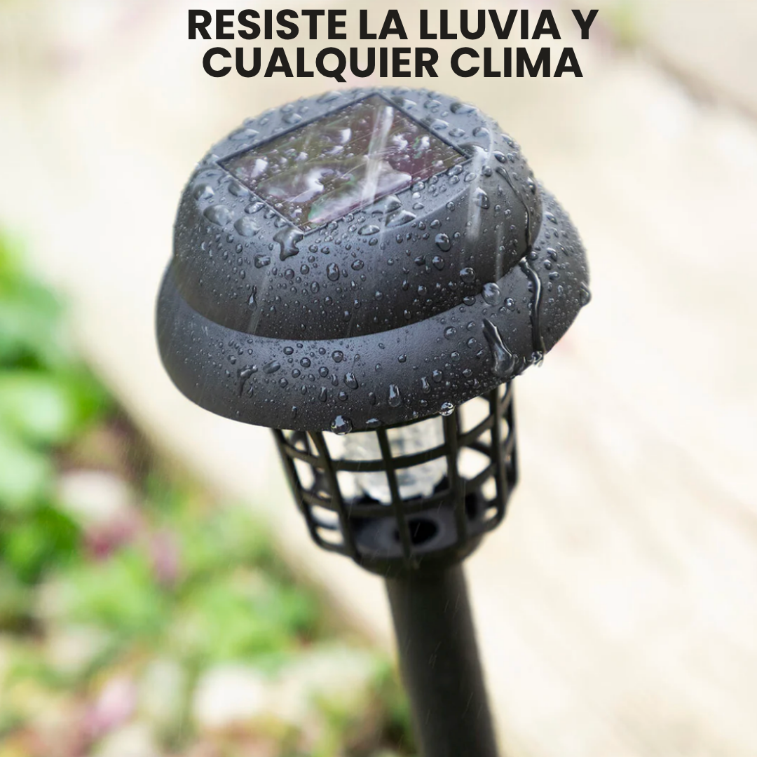 SolarKiller: Lámpara solar antimosquitos 3 en 1