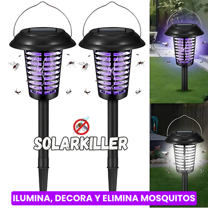 SolarKiller: Lámpara solar antimosquitos 3 en 1