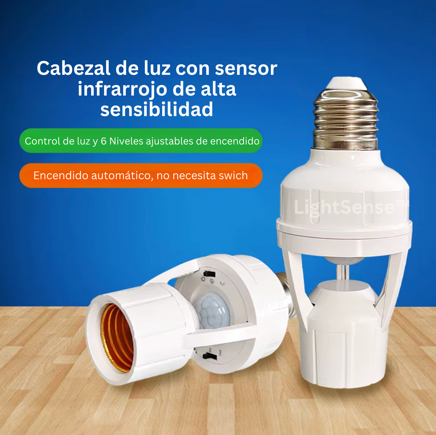 LightSense: Portalámparas con Sensor de Movimiento